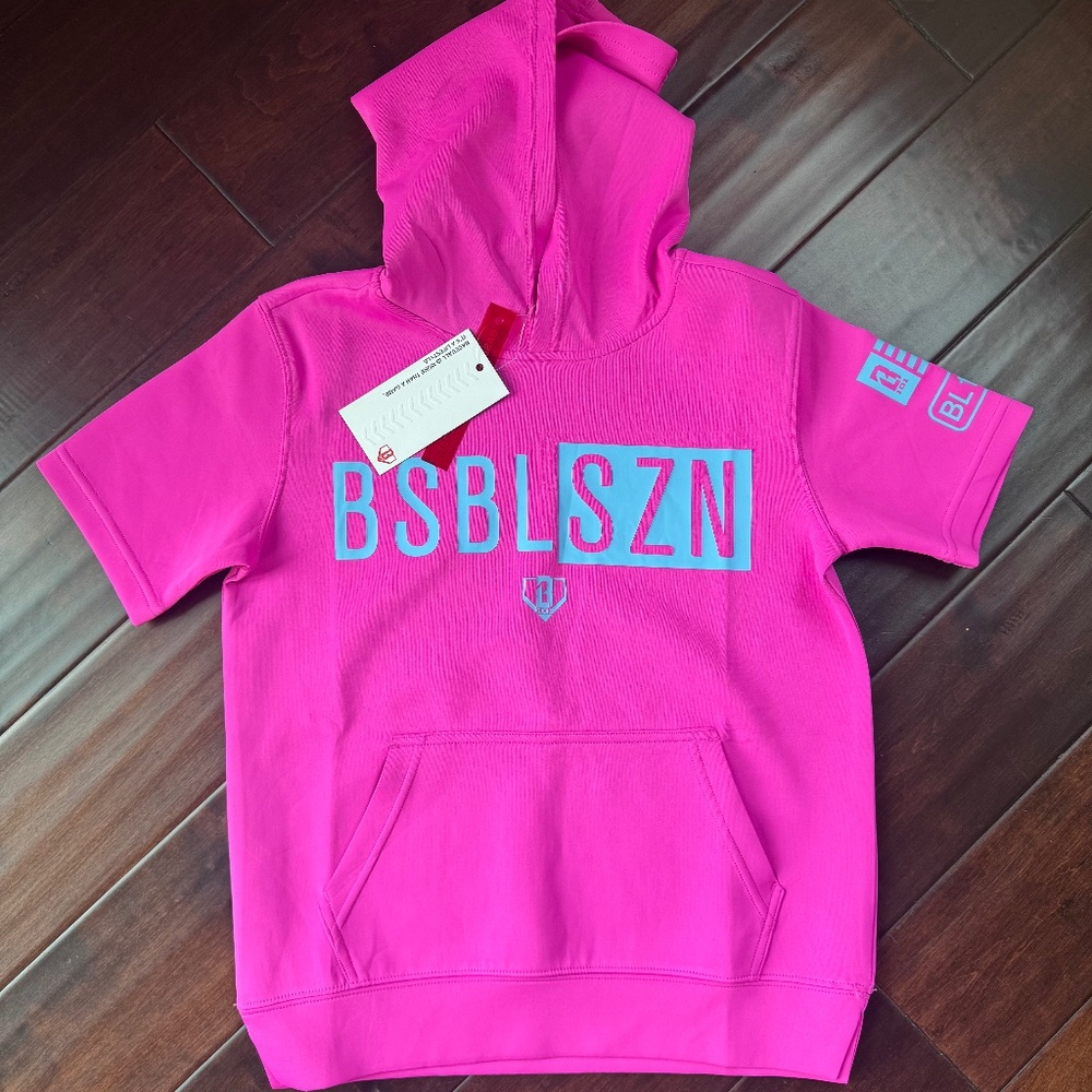 Baseball lifestyle shortsleeve hoodie